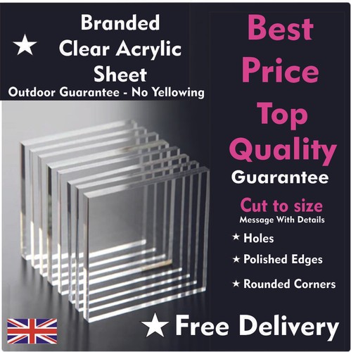 Clear acrylic perspex plastic - clear,