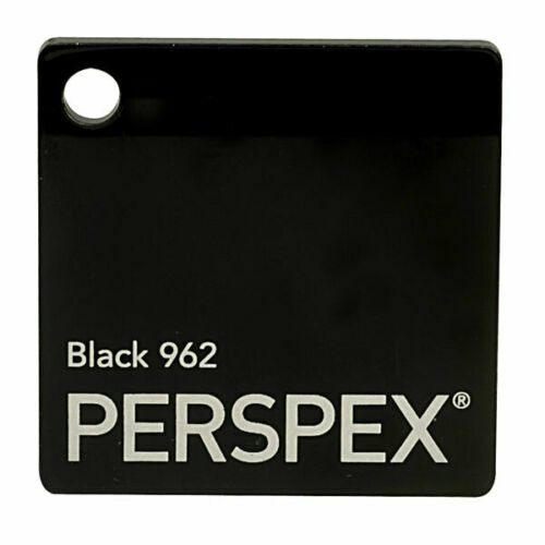 Black gloss perspex - black, acrylic