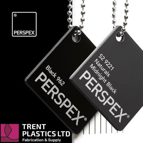 Black acrylic perspex sheet - black,