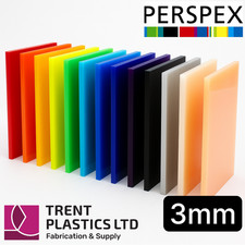 3mm Coloured Gloss Perspex