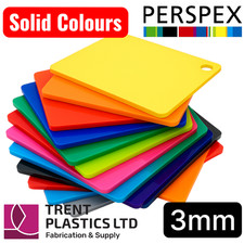 3mm Coloured Gloss Perspex