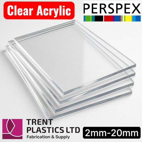 Clear acrylic sheets - clear, cut