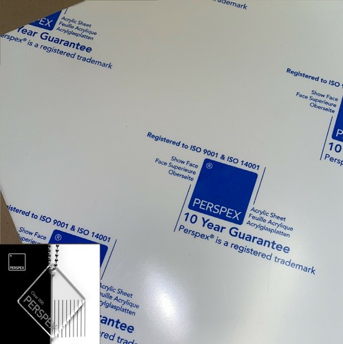 Clear cast acrylic branded - clear,