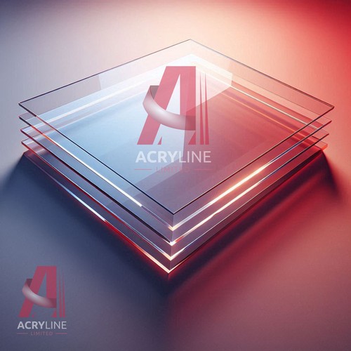 Transparent plastic square - plastic,