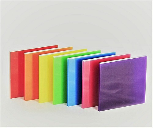 Cut size coloured acrylic - cut,