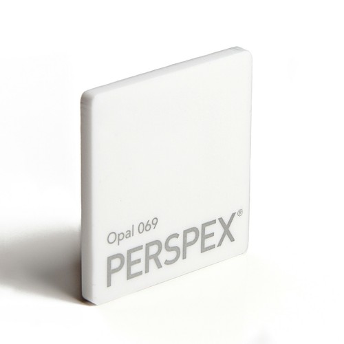Perspex white 069 - white, cast