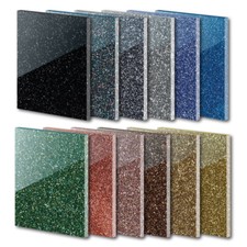 3mm Perspex Plastic Glitter