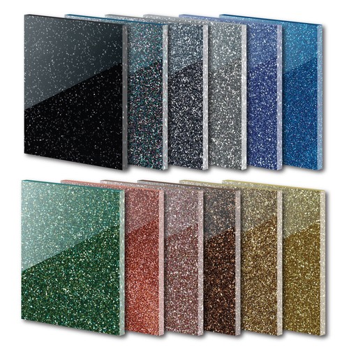 3mm perspex plastic glitter - perspex,