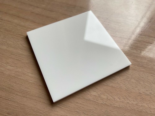 Square white perspex acrylic - white,