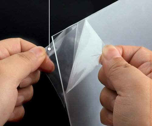 Transparent plastic square - plastic,